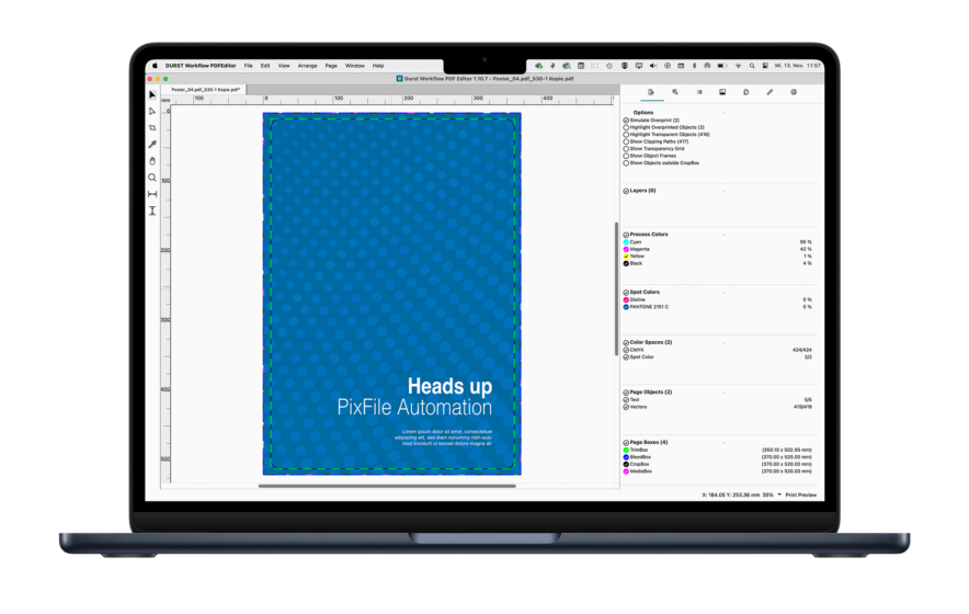 PixFile PDF Editor on a notebook